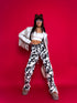 Džinsa bikses "FASHION PRINT Y3357" - pelēkbrūnas PRE-ORDER